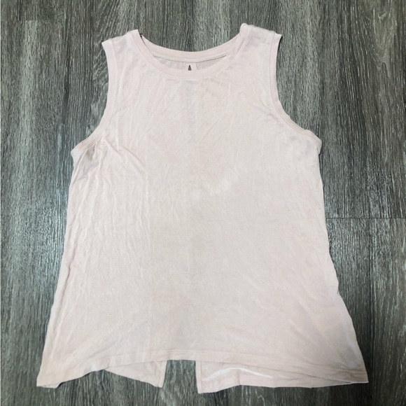 Halogen Dusty Rose Cut-Out Back Tank Top - Size Small, Lightweight & Breathable - Picture 1 of 6